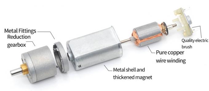 12 ভি ডিসি রিডাকশন মাইক্রো মোটর JGA20-180 মাইক্রো ডিসি রিডাকশন মোটর স্থায়ী চুম্বক নিম্ন গতির 6