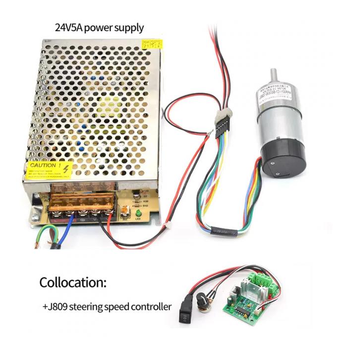 উচ্চ টর্ক এককেন্দ্রিক শ্যাফ্ট গিয়ার মোটর 1600rpm 37mm হল এনকোডার ক্যাপ প্রতিরক্ষামূলক 10