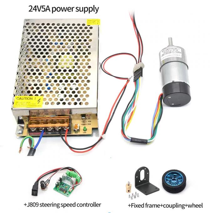 উচ্চ টর্ক এককেন্দ্রিক শ্যাফ্ট গিয়ার মোটর 1600rpm 37mm হল এনকোডার ক্যাপ প্রতিরক্ষামূলক 11