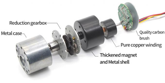 উচ্চ গুণমান সম্পন্ন 24V ডিক্লেরেশন মোটর JGB37-3625 মিনি বৈদ্যুতিক ব্রাশবিহীন ডিসি মোটর 20