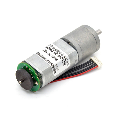 ব্রাশ মোটর এনকোডার JGA20-180B 12V 21RPM 1:374 এনকোডার সহ 12v ডিসি মোটর এনকোডার সহ মাইক্রো ডিসি গিয়ার মোটর