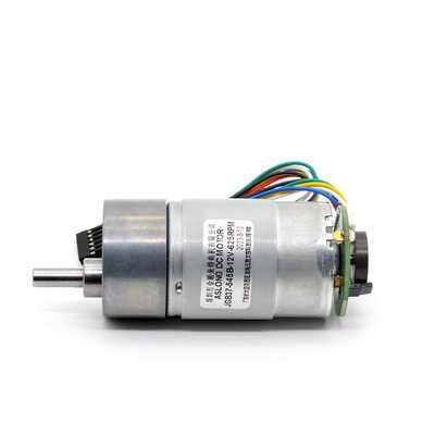 2000 RPM মেটাল স্পিড রিডাকশন গিয়ার মোটর হাই টর্ক 24V DC এনকোডার সহ