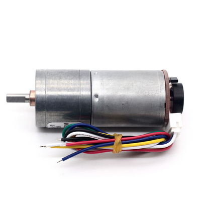 6v 12v 25 মিমি ব্রাশযুক্ত ডিসি গিয়ার মোটর এনকোডার JGA25-370B উচ্চ টর্ক 25 মিমি ব্রাশযুক্ত ডিসি গিয়ার মোটর